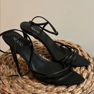 Abound Black Elegant Heeled Sandals